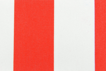Markisenstoff 140 cm - Italy Sun - Blockstreifen Rot / Weiss