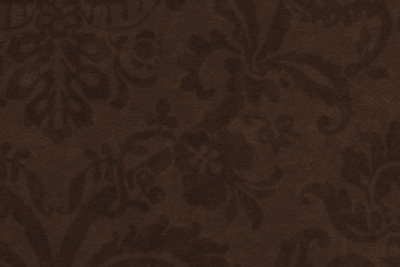 Möbelstoff Samt Damask Rose B1 - Wetcare® Dunkelbraun