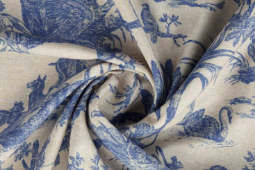 Möbelstoff Toile Premium - Naxos - Blau - 280 cm 