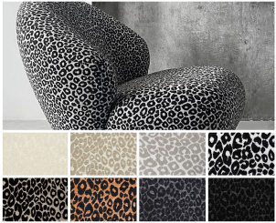 Premium Möbel-Chenille - Leo-Muster 