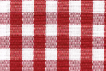 Outdoor-Stoff - Teflonbeschichtung - Vichykaro Rot