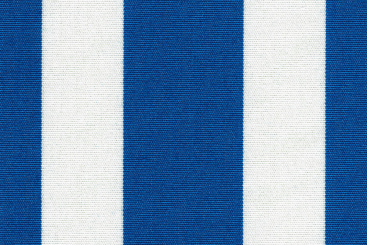 Liegestuhl-Stoff Streifen - gesäumt - 60 cm breit Blau/Weiß