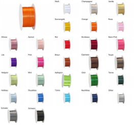 Satinband - 3 mm breit - 50-m-Rolle 