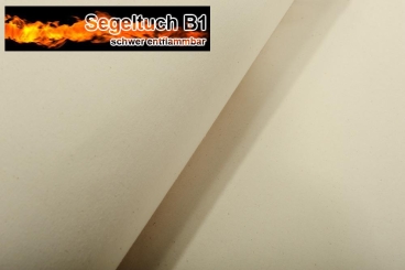 Segeltuch 430 g - schwer entflammbar - 500 cm - Sand 
