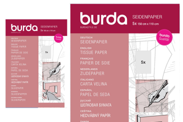Seidenpapier - Packung - 5 Blatt à 150 x 110 cm 