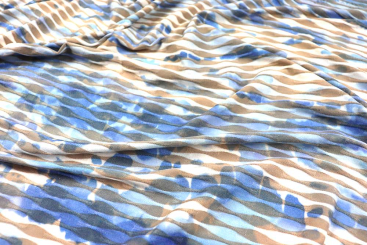 Strukturjersey Viskose - Bluey Sandy 