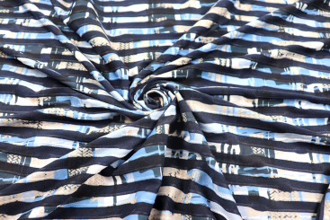 Strukturierter Jersey mit Wellenmuster 