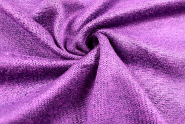 Glatter Strickjersey in Lila Melange 