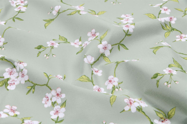 Softes Deluxe Wachstuch mit Kirschblüten 