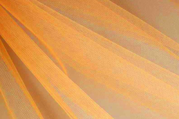 Tüll - schwer entflammbar Mandarine
