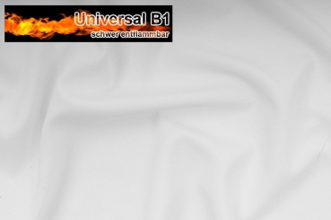 Universal Stoff - Trevira CS - 300 cm - permanent schwer entflammbar - Weiß - 3,0 Meter 