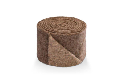 Vintage Wollfilz zweifarbig - 7 cm breit - 5 m-Rolle - Beige 