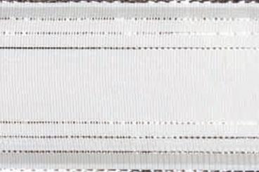 Stoffband Metallstreifen 25mm - 20m Rolle Silber