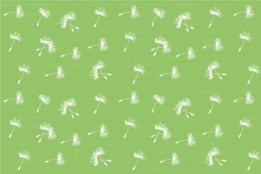 Blackout - Pusteblume - Grün/Weiß - 1,0 Meter Grün/Weiß