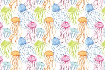 Frottee mit Fleece - Jellyfish 