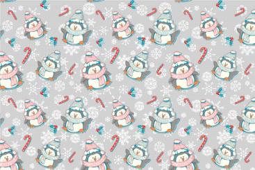 Wellness-Fleece - Pinguin Bibber Grau