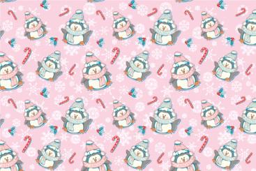 Wellness-Fleece - Pinguin Bibber Rosa
