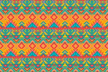 Polar-Fleece  Indio - Türkis/Gelb 