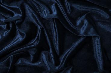 Samt Stretch - Dunkelblau 