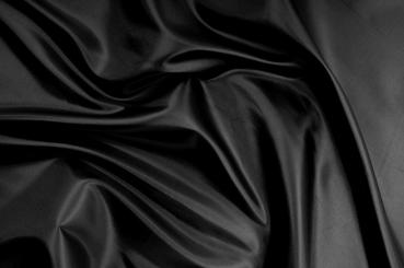 Dekorations-Taft - permanent B1  - 300 cm breit - Schwarz - 1,0 Meter Schwarz