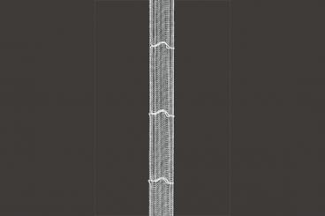 Raffrolloband Universal zum Nähen - 18 mm - transparent 