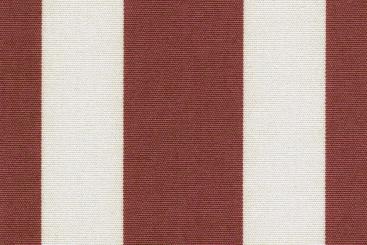 Markisen-/Outdoor-Stoff - wasserdicht - Blockstreifen - Bordeaux/Creme 