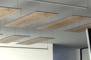 Akustikpaneel Decke - Holzdielen - inkl. Befestigung - 180 x 70 cm 