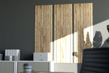 Akustikpaneel Wand - Holzdielen - inkl. Befestigung - 160 x 50 cm 