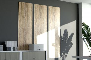 Akustikpaneel Wand - Holzdielen - inkl. Befestigung - 180 x 70 cm 