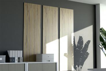 Akustikpaneel Wand - Holz-Paneele - inkl. Befestigung - 180 x 70 cm 