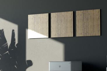 Akustikpaneel Wand - Holz-Paneele - inkl. Befestigung - 40 x 40 cm 