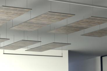 Akustikpaneel Decke - Holz Shabby - inkl. Befestigung - 180 x 70 cm 