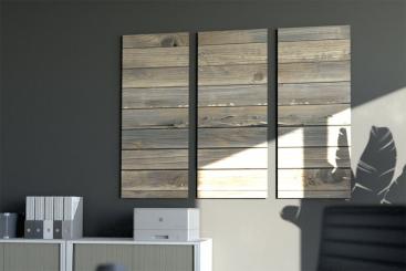 Akustikpaneel Wand - Holz Shabby - inkl. Befestigung - 120 x 50 cm 