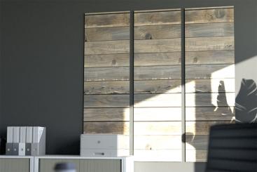 Akustikpaneel Wand - Holz Shabby - inkl. Befestigung - 160 x 50 cm 