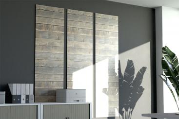 Akustikpaneel Wand - Holz Shabby - inkl. Befestigung - 180 x 70 cm 