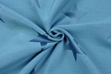 Starry Sky - Dekostoff Jacquard - Hellblau/Blau 