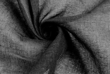 Leichte Baumwolle - Nesselstoff - Schwarz 