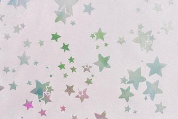 Outdoorstoff leicht - wasserabweisend - Sterne - Rosa 