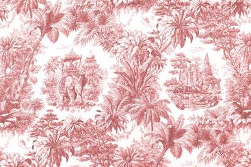 Viskosestoff - Toile de Jouy India 