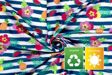 Recycling-Badeanzugstoff - Exotic 