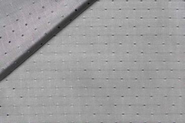 Jacquard-Taft Premium - Tupfen - Silber 