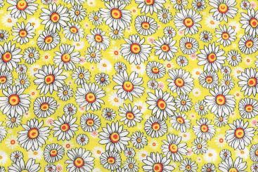 Viskosestoff - Tausendschön - Gelb 