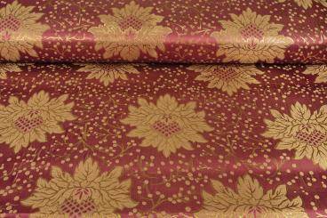 Brokat Golden Rome - Bordeaux/Gold 