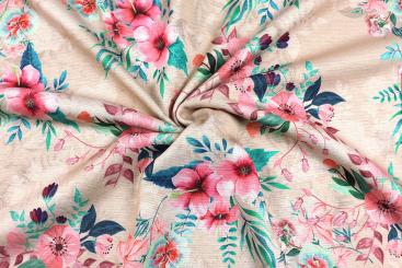 Alpen-Fleece - Happy Hibiskus 