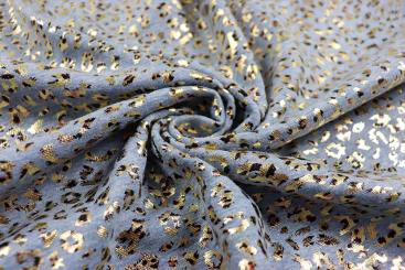 Alpen-Fleece - Luxury Leo - Grau/Gold 