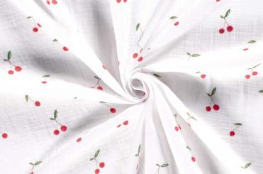 Musselin Digital -  Kirschen-Liebe 