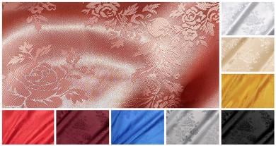 Jacquard-Satin - Roses 