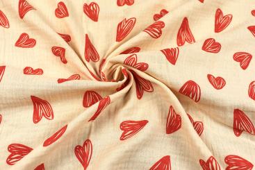 Double Gauze - Heart to Heart 