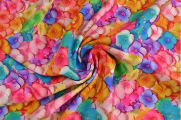 Viskosestoff - 3D-Optik - Millionen Blüten 