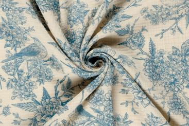 Double Gauze - Royal Flowers 